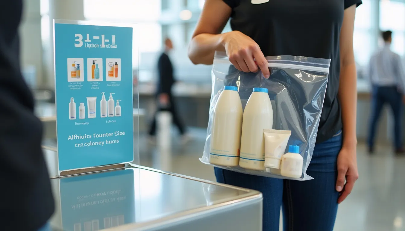 travel size liquids limit 1