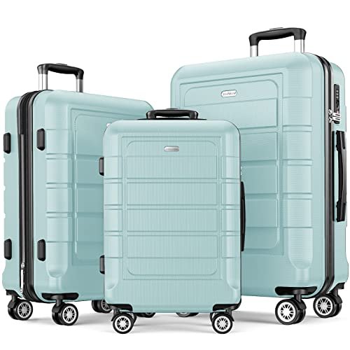 Travel in Style and Security: A Comprehensive Review of the SHOWKOO Luggage Sets in Mint Green