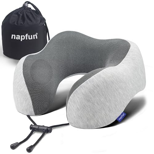 Ultimate Comfort in the Skies: A Review of the napfun Upgraded Memory Foam Travel Neck Pillow