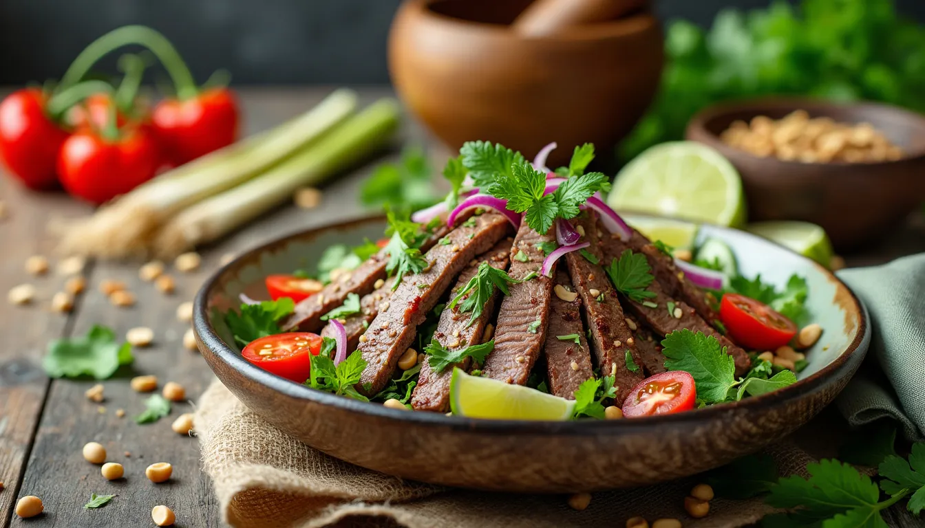 Thai Beef Salad: Flavorful Thai Cuisine Staple with Cultural Significance