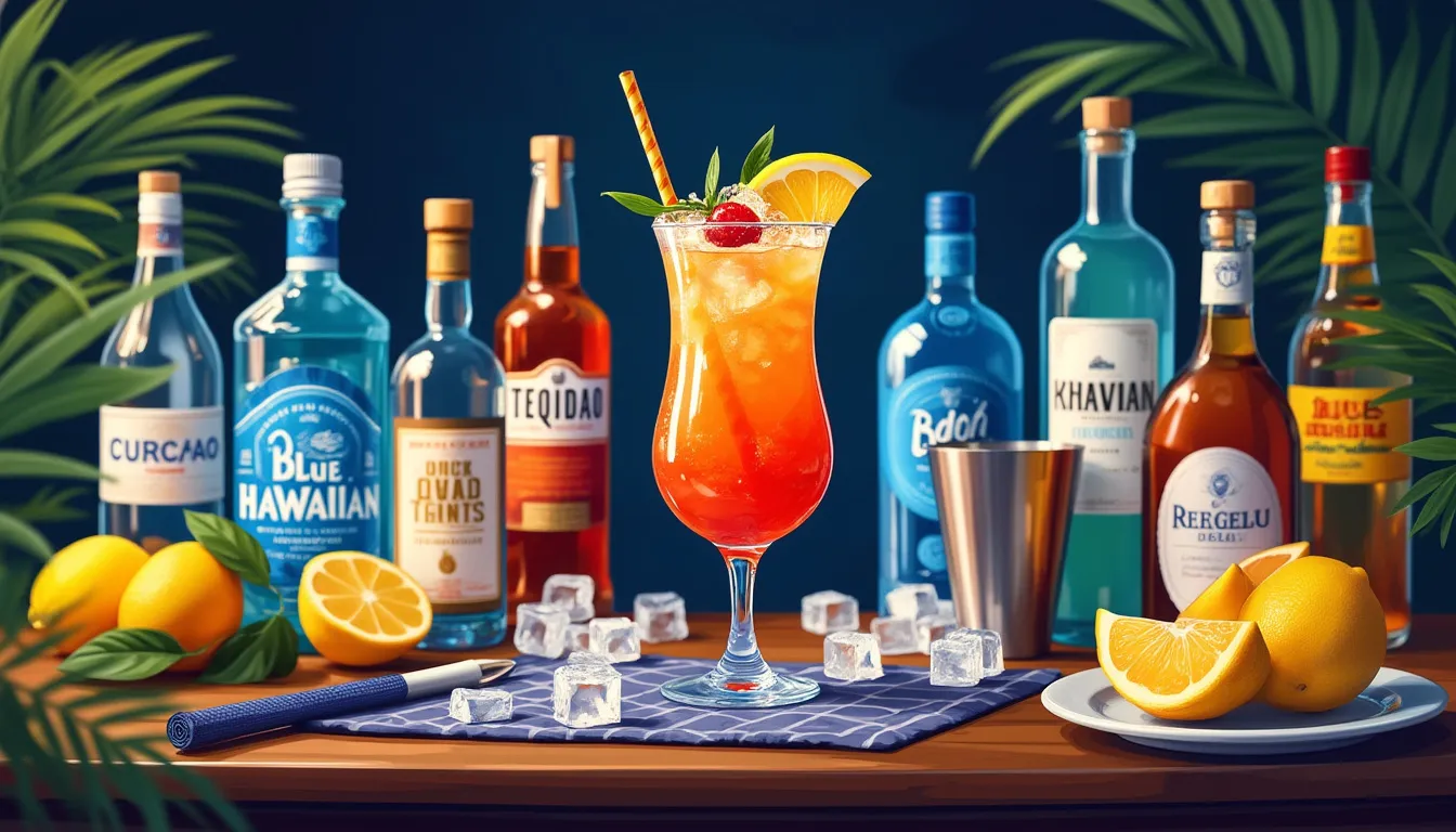 Blue Hawaiian Long Island Iced Tea 1