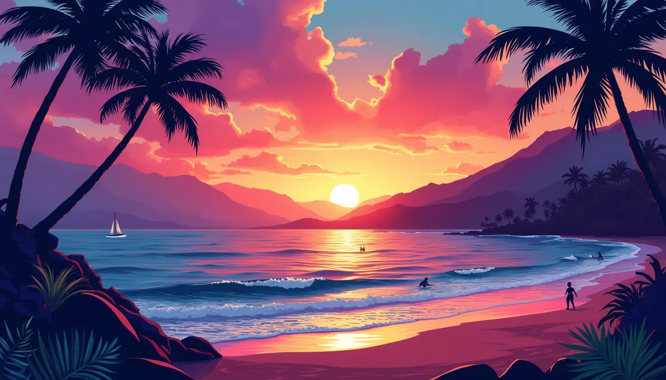 Experiencing the Magic of a Hanalei Bay Sunset