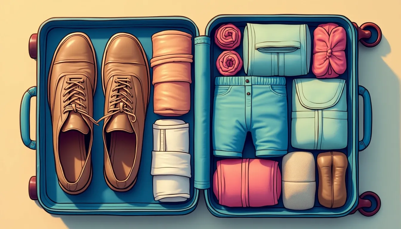 How to Pack Shoes for Travel 1