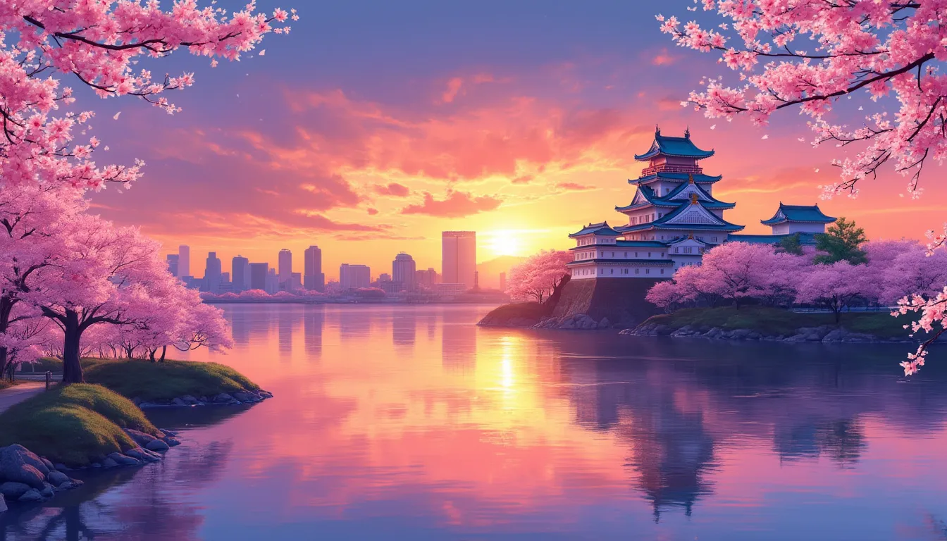 Captivating Sunsets in Osaka: A July to August Spectacle